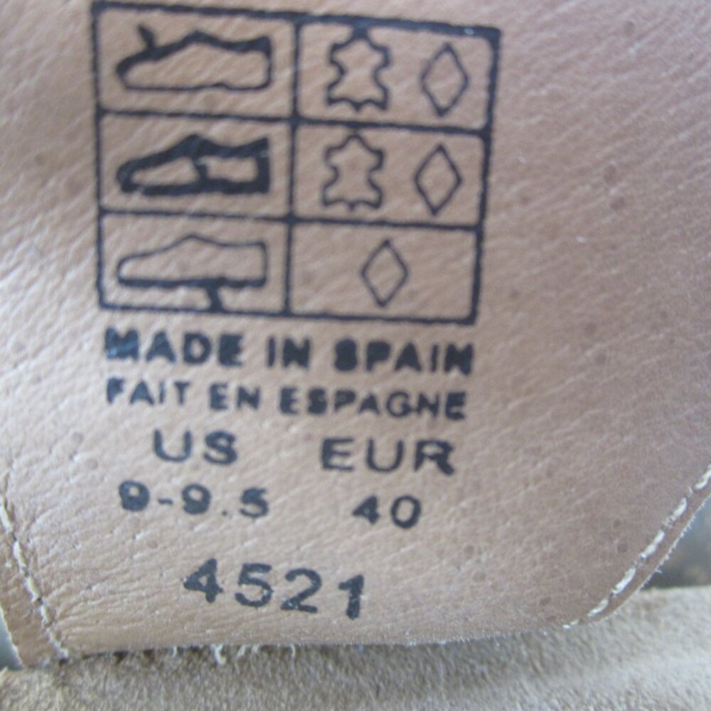 New Taos Womens 9 - 9.5 Beige Woven Leather Wedge Sandals Slide Comfort EU 40 - Picture 11 of 14